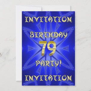 79th Birthday party invitation