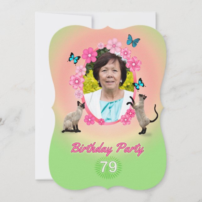 79th Birthday Party Invitation (Front)