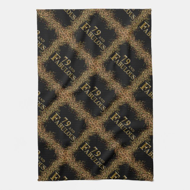 79th Birthday  Tea Towel (Vertical)