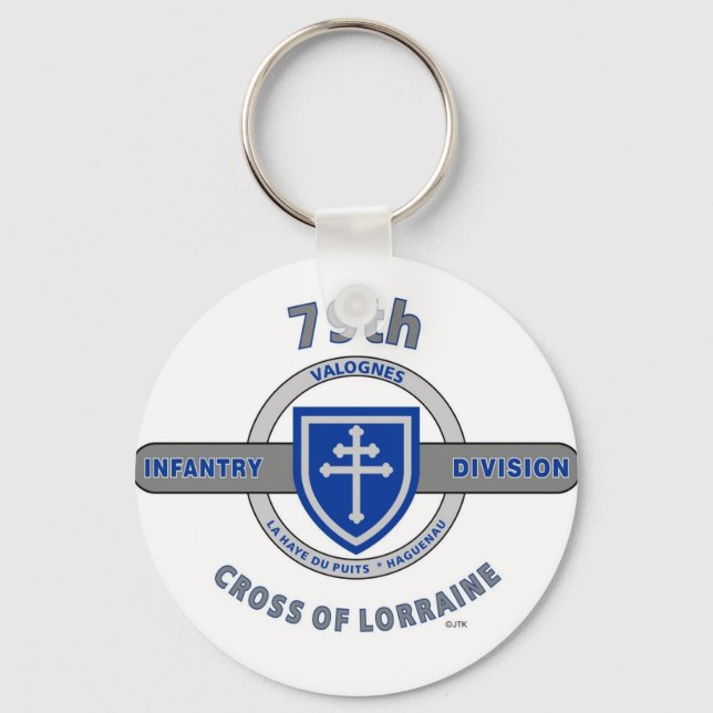 79TH INFANTRY DIVISION "CROSS OF LORRAINE" KEY RING (Front)