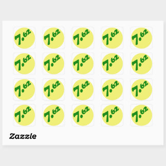 7.62 MM SQUARE STICKER