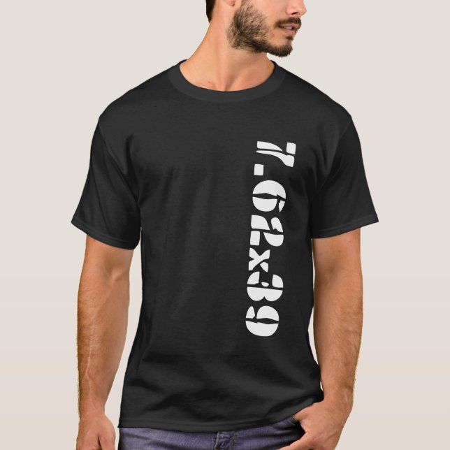 7.62X39 Calibre Ammo AK-47 Gun T-Shirt (Front)