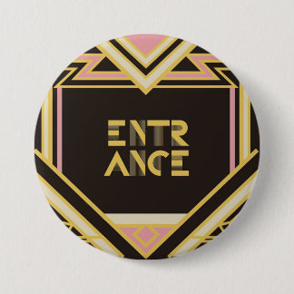 7.6cm Can batch [Art Deco] 7.5 Cm Round Badge