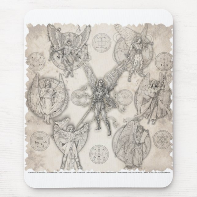 7 Archangels Mousepad (Front)