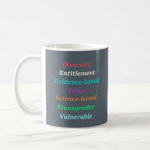 7 banned words coffee mug