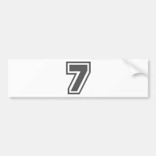 7 BUMPER STICKER