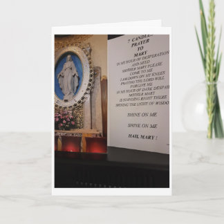 7 CANDLES PRAYER CARD