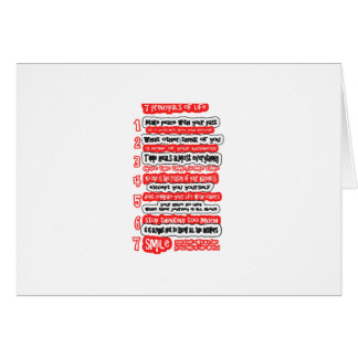 7 CARDINAL RULES FOR LIFE Graphic Art Wisdom Text
