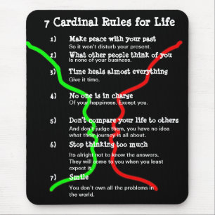 7 Cardinal Rules for LIFE Mouse Mat