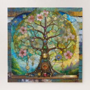 7 Chakra Blossoming Tree Of Life Jigsaw Puzzle