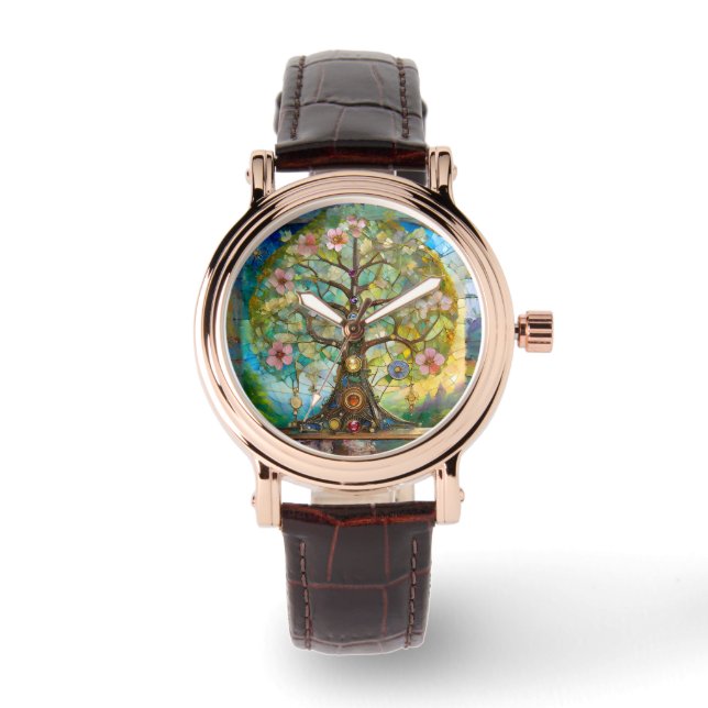 7 Chakra Blossoming Tree Of Life Watch (Front)