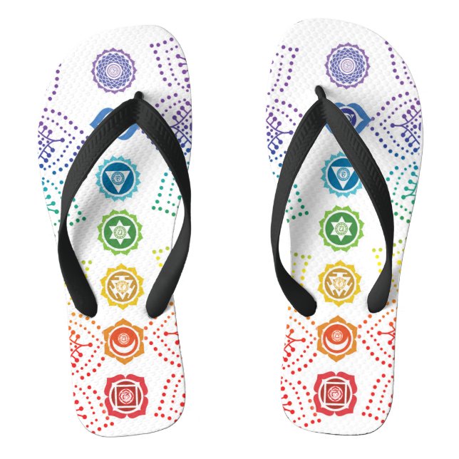 7 Chakra FlipFlops (Footbed)