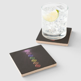 7 Chakra Square Drinks Coaters Stone Coaster