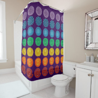 7 Chakras #1 Rainbow Colours Shower Curtain
