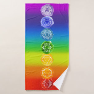 7 Chakras Bath Towel Set