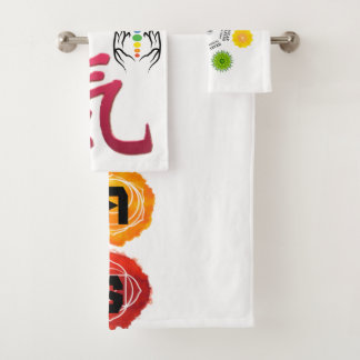 7 Chakras Bath Towel Set