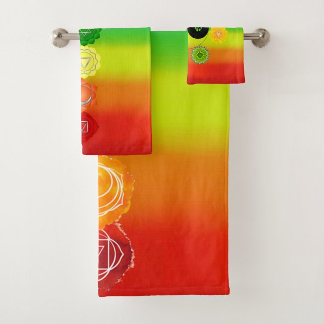 7 Chakras Bath Towel Set (Insitu)