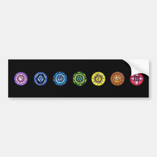 7 Chakras Bumper Sticker