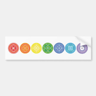 7 Chakras Bumper Sticker