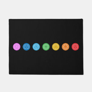 7 Chakras  Doormat