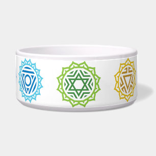 7 Chakras Energy Large Dog Bowl