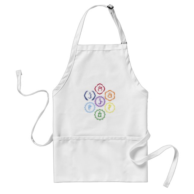 7 Chakras in a Circle Standard Apron (Front)