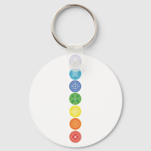 7 Chakras Key Ring