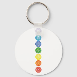 7 Chakras Key Ring