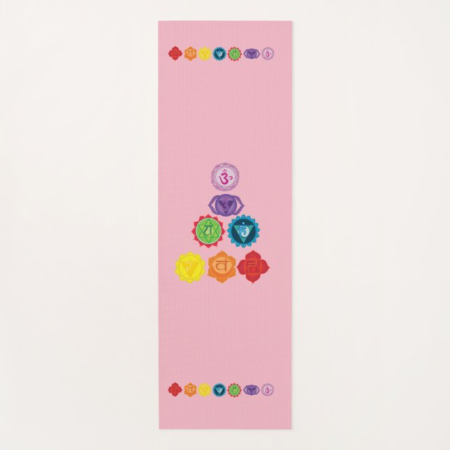 7 Chakras Kundalini Yoga Chakra Yoga Mat (Front)
