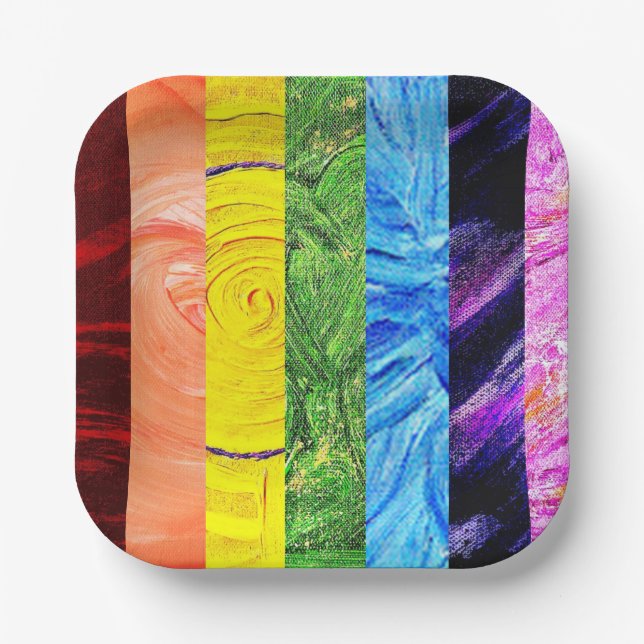 7 Chakras Paper Plate (Front)