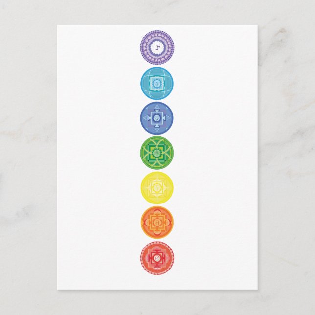7 Chakras Postcard (Front)