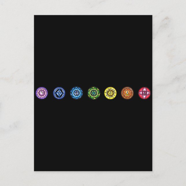 7 Chakras Postcard (Front)
