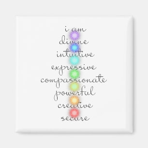 7 Chakras S For Yoga Lovers Magnet
