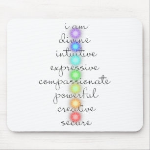 7 Chakras S For Yoga Lovers Mouse Mat
