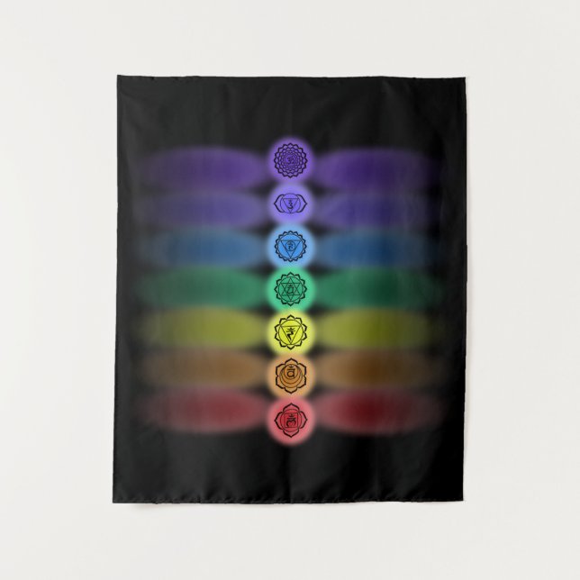 7 chakras tapestry (Front)