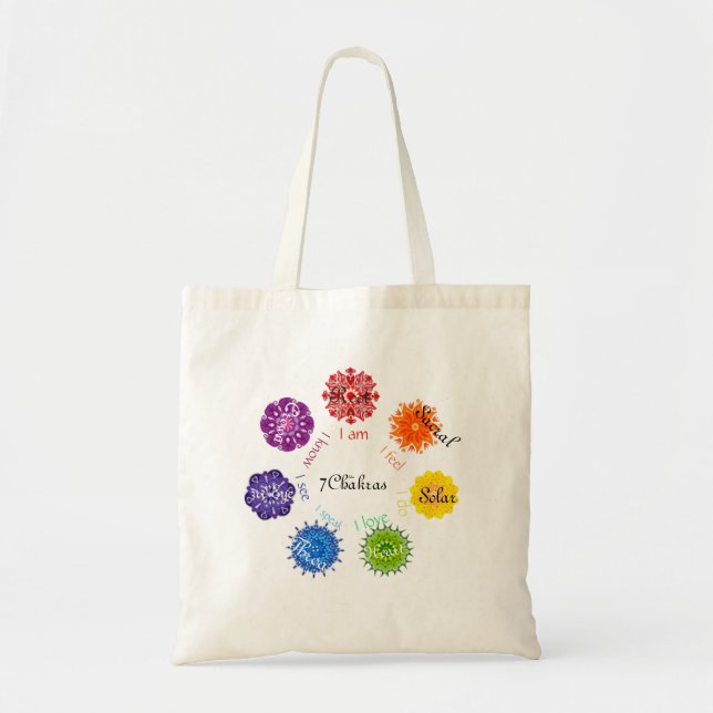 7 Chakras Tote Bag (Front)