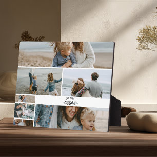 7 Custom Photo Collage Best Mom Ever Plaque