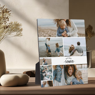 7 Custom Photo Collage Best Mum Ever  Plaque
