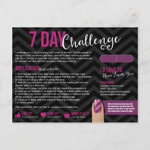 7 Day Challenge Sample Card Postcards