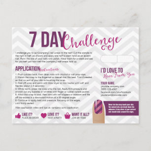 7 Day Challenge Sample Card Postcards