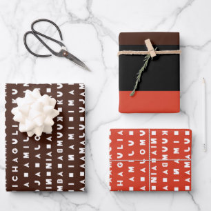 7 DAYS OF KWANZAA WRAPPING PAPER SHEET
