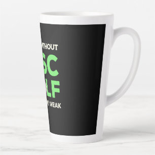 7 Days Without Disc Golf Latte Mug