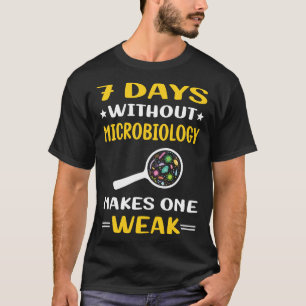 7 Days Without Microbiology Microbiologist T-Shirt