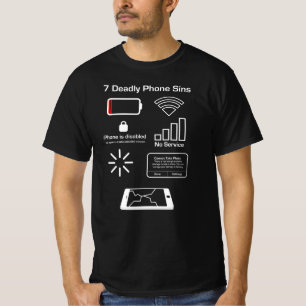 7 Deadly Phone Sins T-Shirt