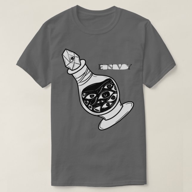 7 Deadly Sins Potions ENVY T-Shirt (Design Front)