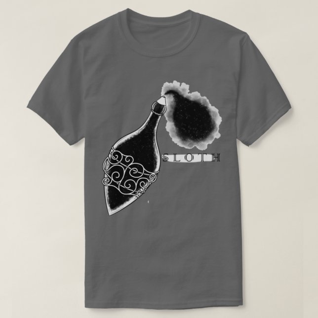 7 Deadly Sins Potions SLOTH T-Shirt (Design Front)