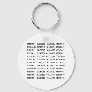 7 Dirty Binary Words Key Ring