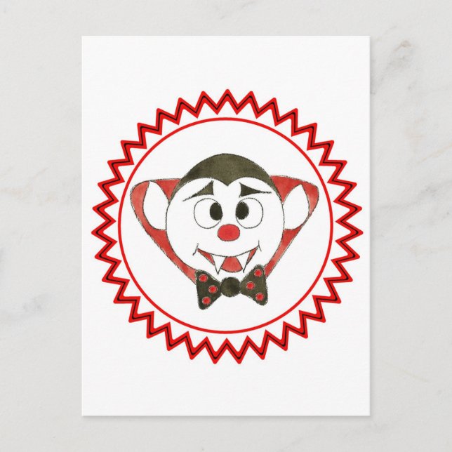 7 Dracula zig zag.jpg Postcard (Front)