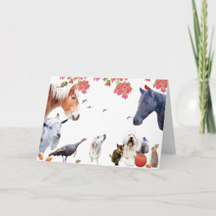 #7 Enjoy the abundance of earth:HappyThanksgiving Holiday Card