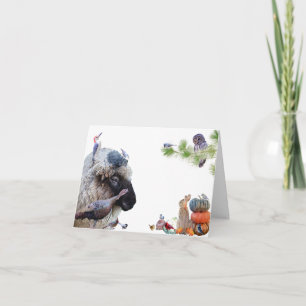 #7 Enjoy the abundance of earth:HappyThanksgiving  Holiday Card